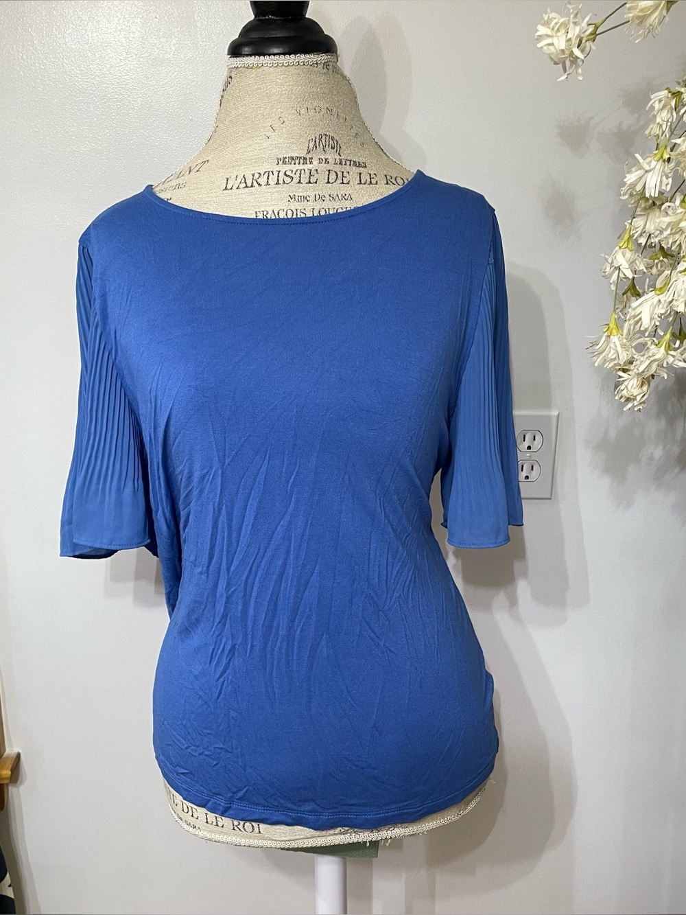Talbots Blue Women’s Crewneck Top